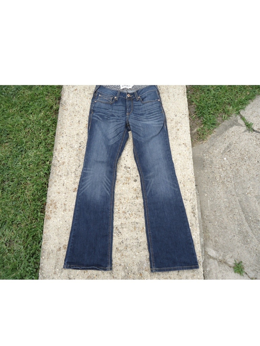 Ariat Medium Dark Blue Perfect Rise Bootcut Jeans 29R